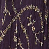 Grape Purple Embroidered Empire Line Anarkali Suit
