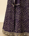 Mohey Women Grape Purple Embroidered Empire Line Anarkali Suit