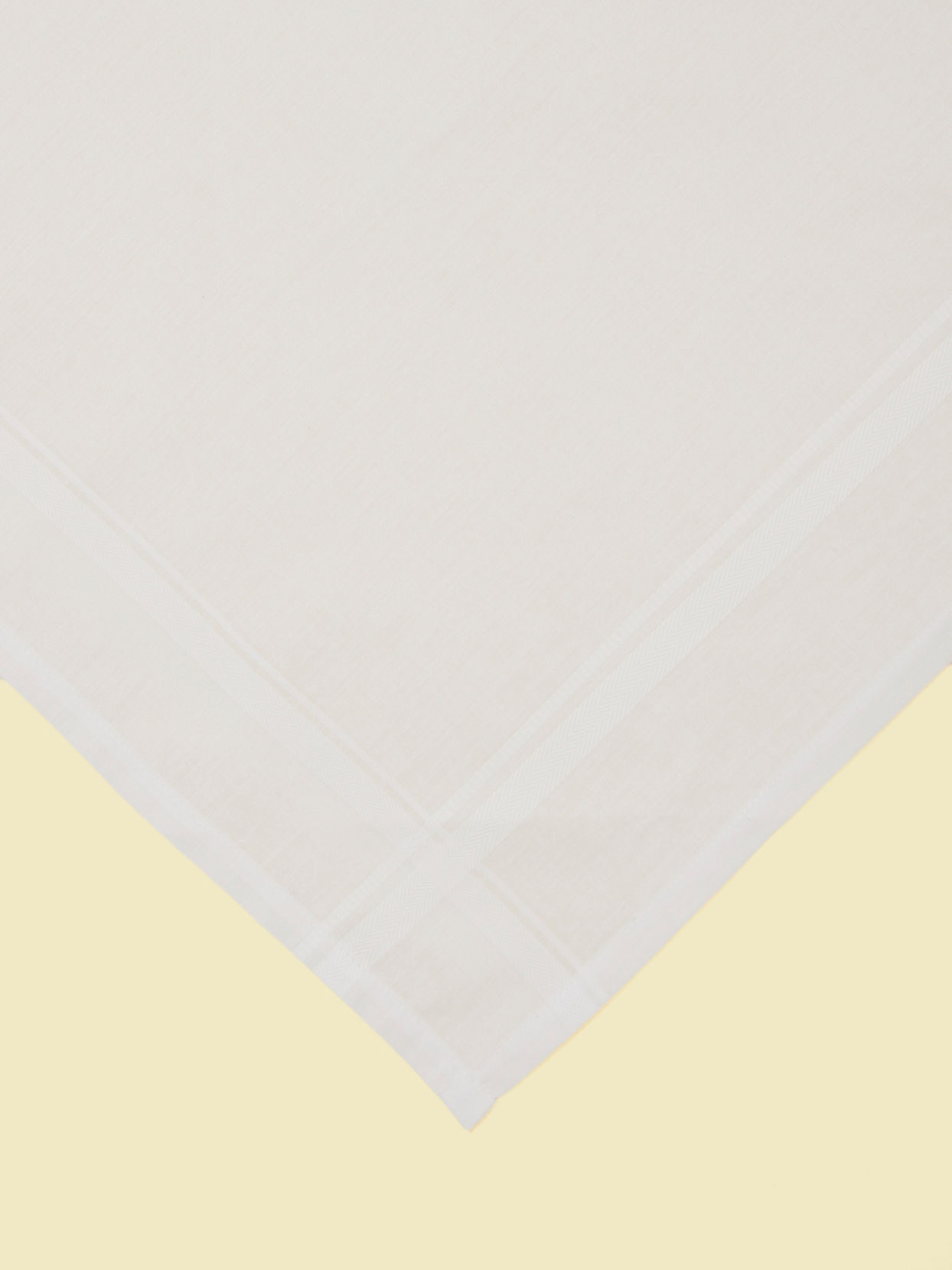 Manyavar Men Soft White Cotton Pack of 3 Handkerchief