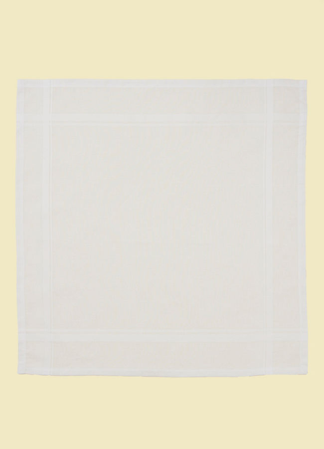 Manyavar Men Soft White Cotton Pack of 3 Handkerchief