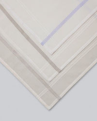 Manyavar Men White Cotton Pack of 3 Handkerchief