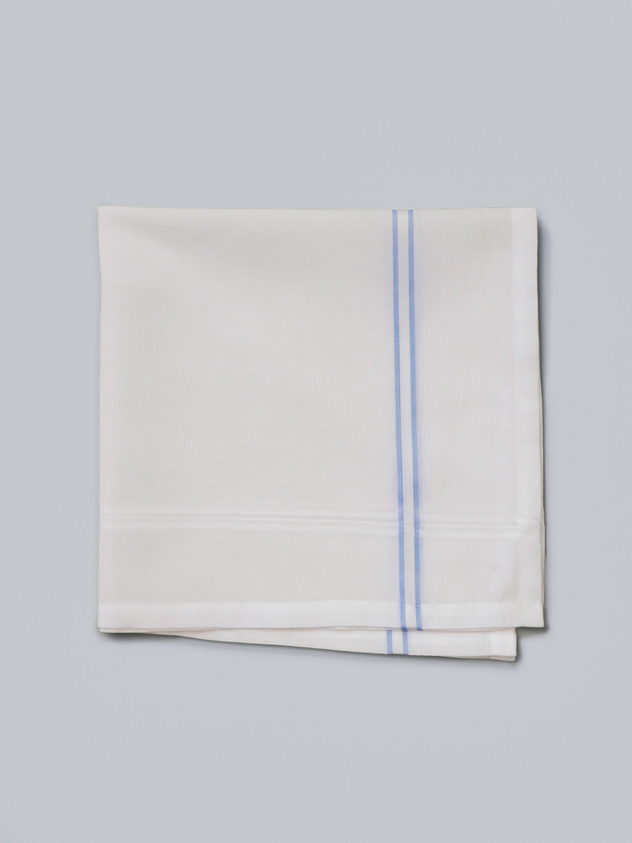 Manyavar Men Classic White Cotton Pack of 3 Handkerchief