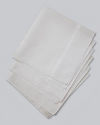 Manyavar Men Premium White Cotton Pack of 3 Handkerchief