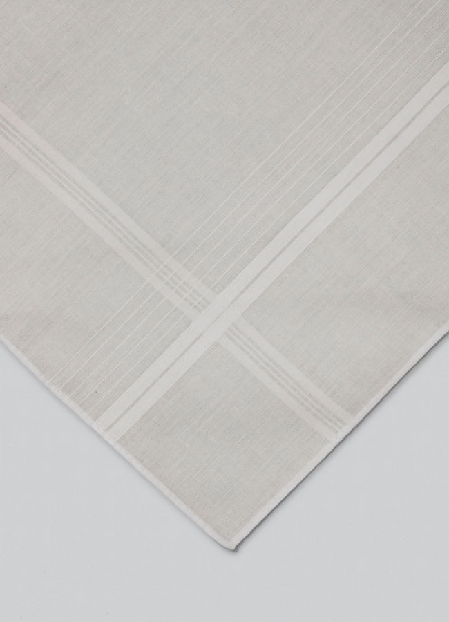 Manyavar Men Premium White Cotton Pack of 3 Handkerchief