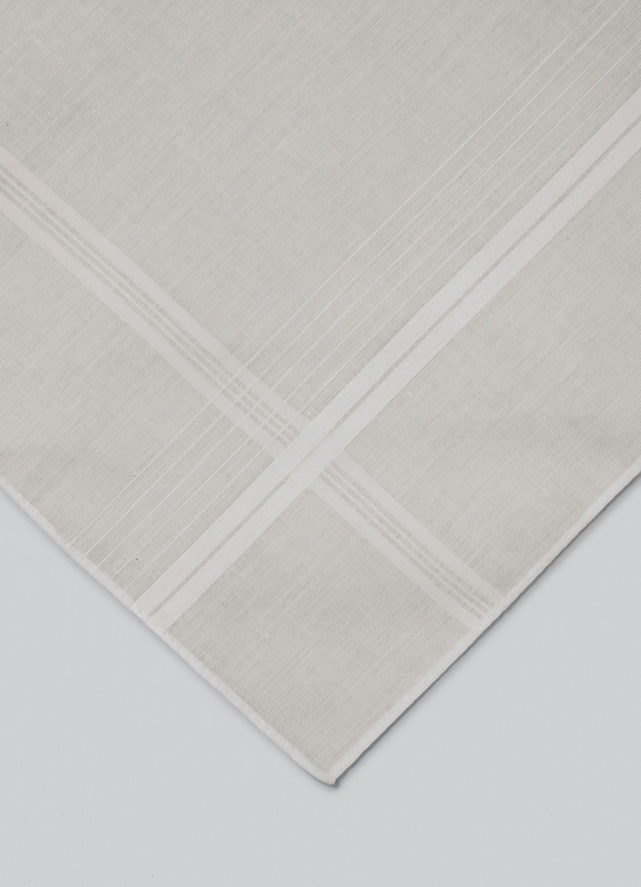 Manyavar Men Premium White Cotton Pack of 3 Handkerchief