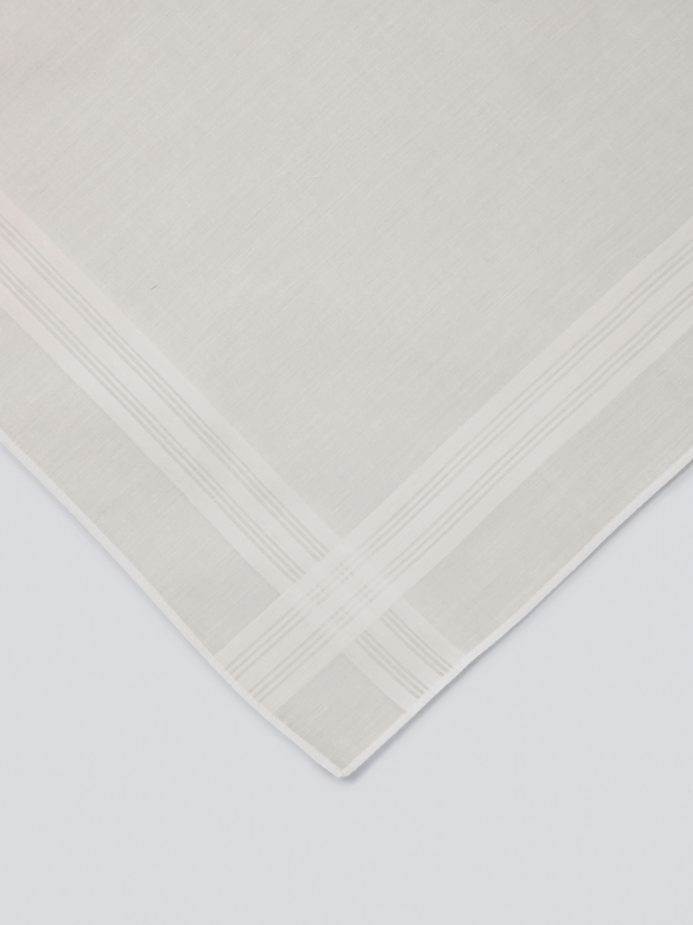 Manyavar Men Cotton White Pack of 3 Handkerchief