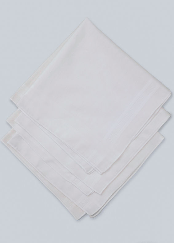 Manyavar Men Soft Cotton Pack of 3 Handkerchief