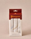 Manyavar Men White Cotton Handkerchief with Stripes