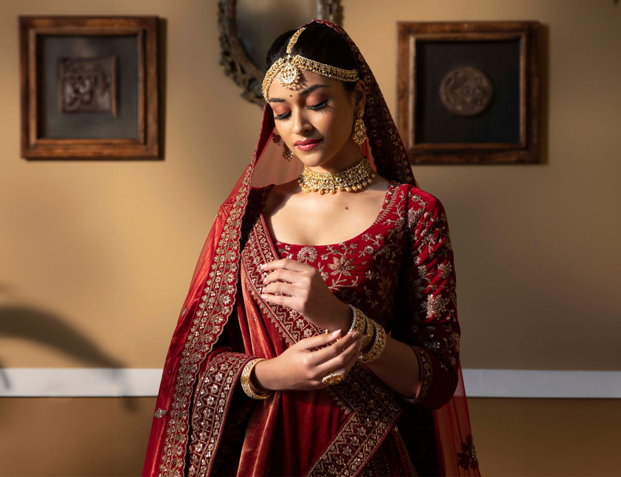 Trending Red Colour Lehenga