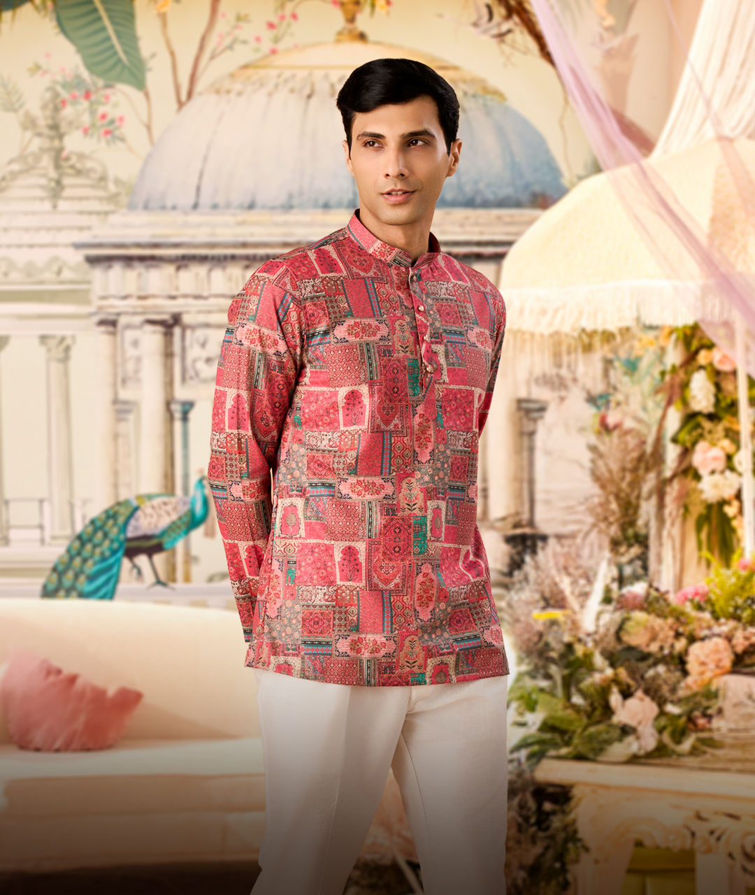 Mens Short Kurta
