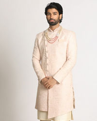 Manyavar Men Light Pink Indo Western