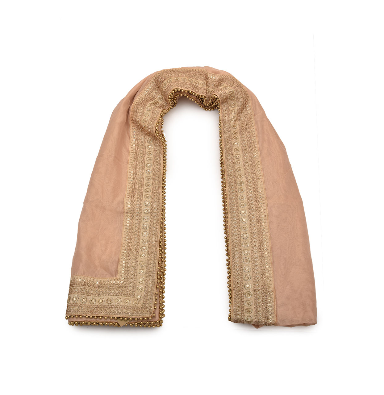 Manyavar Men Bright Biscuit Shade Dupatta