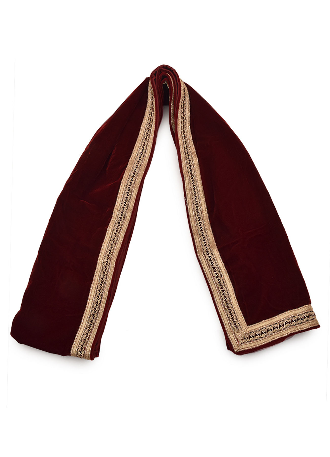 Manyavar Men Attractive Maroon Dupatta