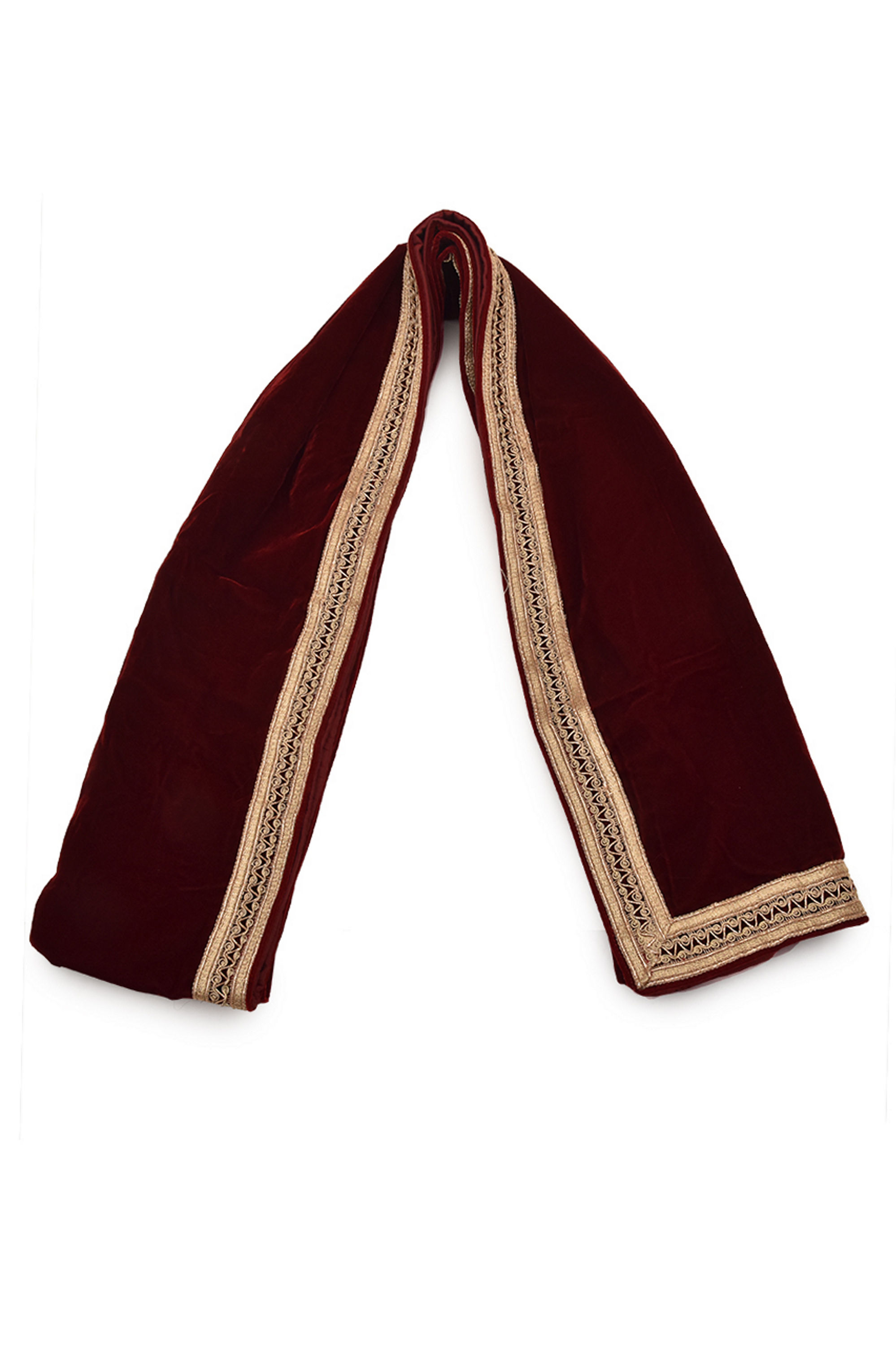 Manyavar Men Attractive Maroon Dupatta