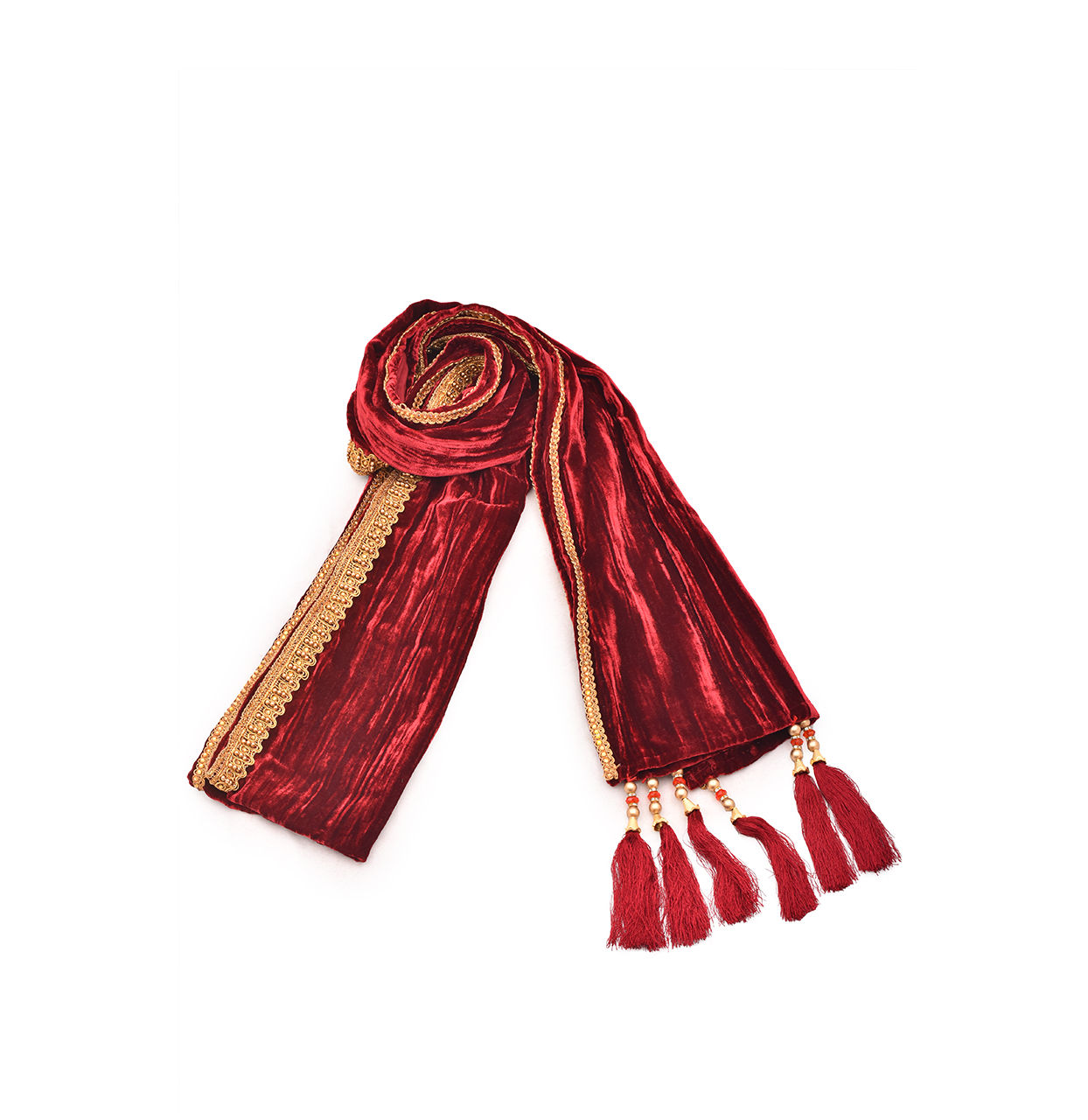 Manyavar Men Stylish Maroon Dupatta