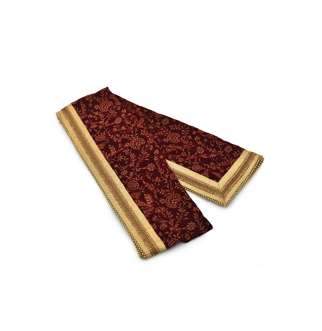 Maroon Geometric Printed Dupatta