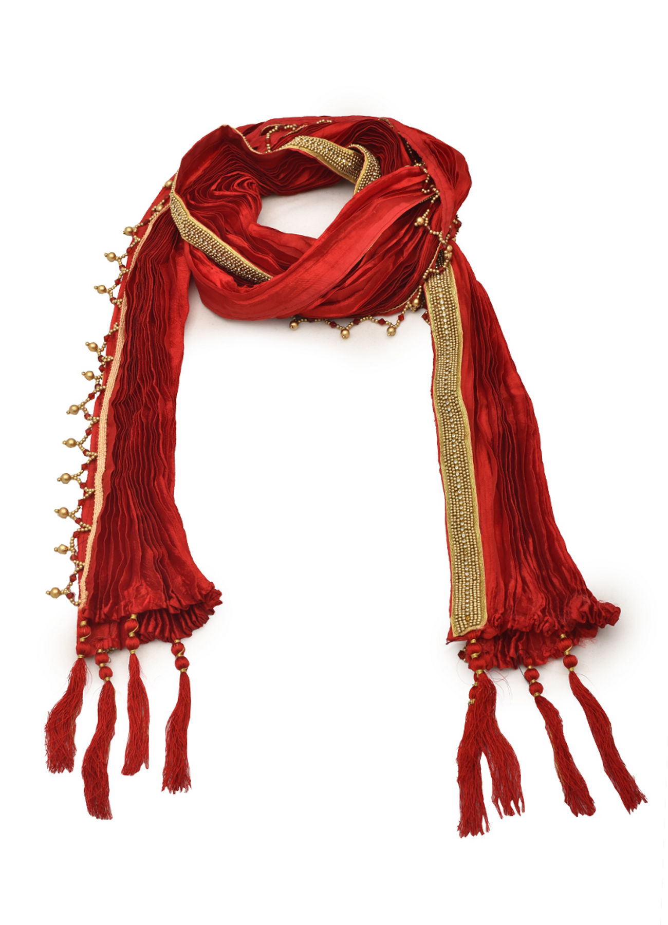 Manyavar Men Graceful Maroon Dupatta