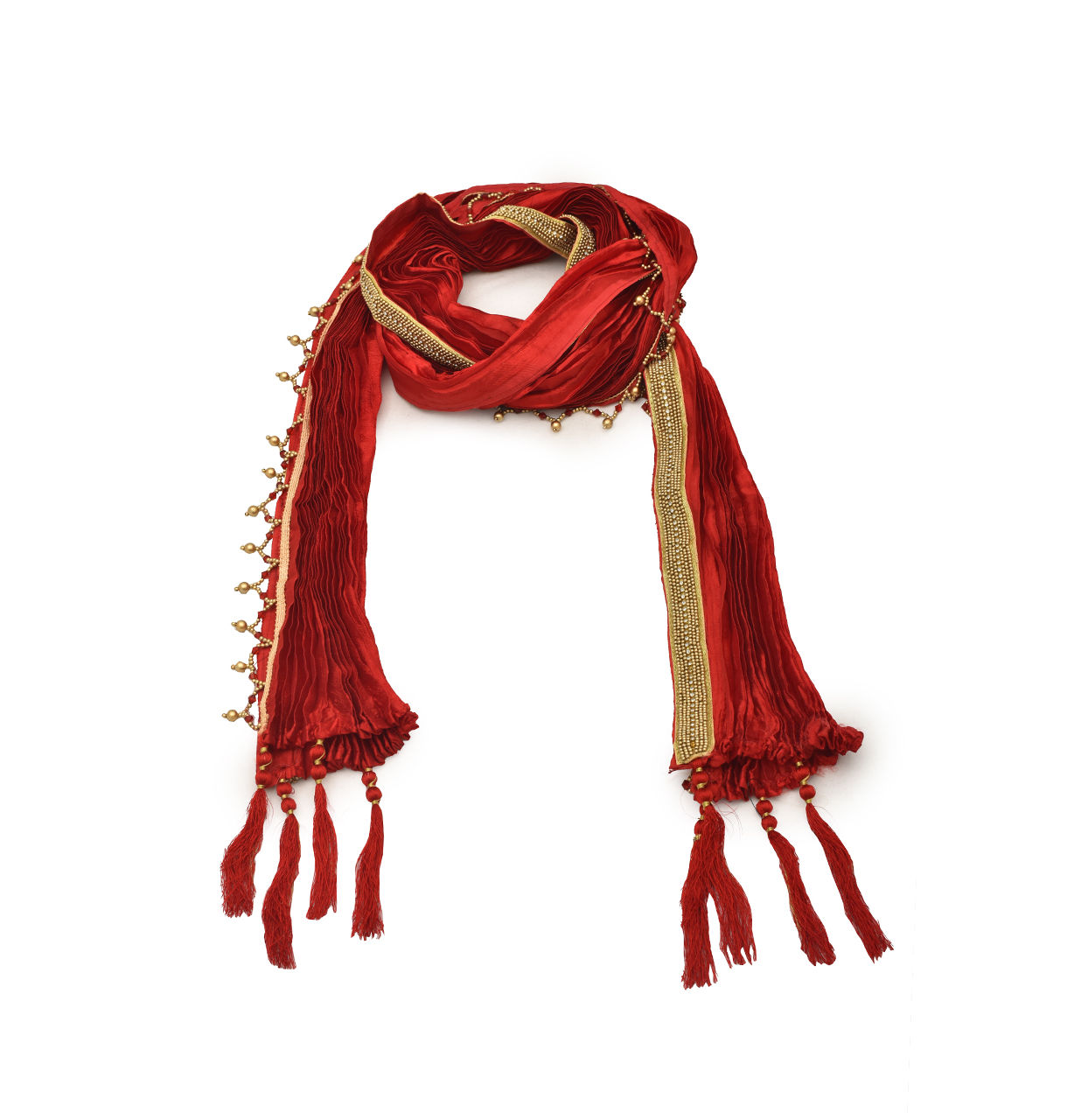 Manyavar Men Graceful Maroon Dupatta