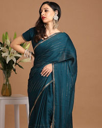 Mohey Women Ravishing Blue Saree