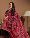 Mohey Women Charming Indigo Blue Saree