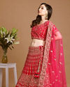 alt message - Mohey Women Traditional Rani Lehenga image number 2