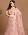 alt message - Mohey Women Playful Pink Lehenga image number 0