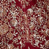 Velvet Wine Red Bridal Lehenga
