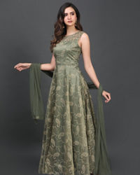 Mohey Women Gorgeous Green Gown