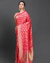 Mohey Women Sublime Rani Pink Saree