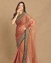 Mohey Women Delicate Peach Colour Saree image number 4