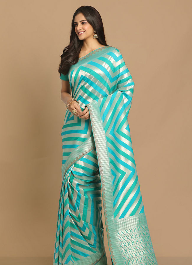 Mohey Women Sublime Blue Saree