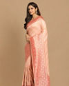 alt message - Mohey Women Graceful Light Pink Saree image number 4