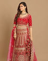 alt message - Mohey Women Regal Rani Bridal Lehenga image number 0