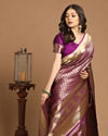 Mohey Women Royal Purple Saree