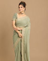 Mohey Women Georgeous Pista Saree image number 4