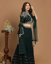 Mohey Women Dark Green Lehenga
