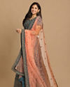 Mohey Women Exotic Blue Georgette Lehenga