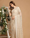 Mohey Women Glamorous Fawn Saree