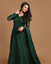 Mohey Women Classy Bottle Green Gown image number 0