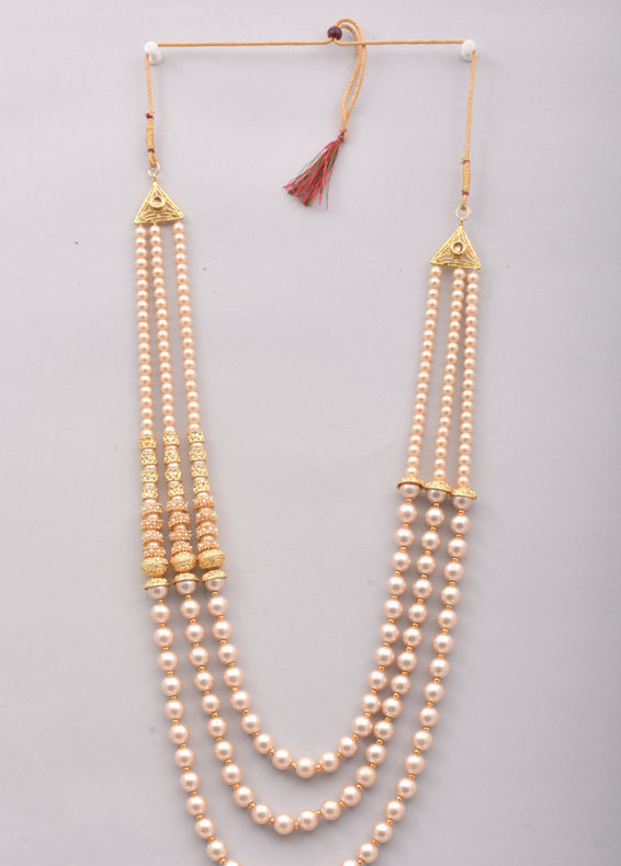 Manyavar Men Attractive Fawn Mala