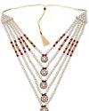 Manyavar Men Layered Gold And Red Mala