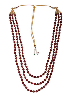 alt message - Manyavar Men Enchanting Maroon Mala image number 0