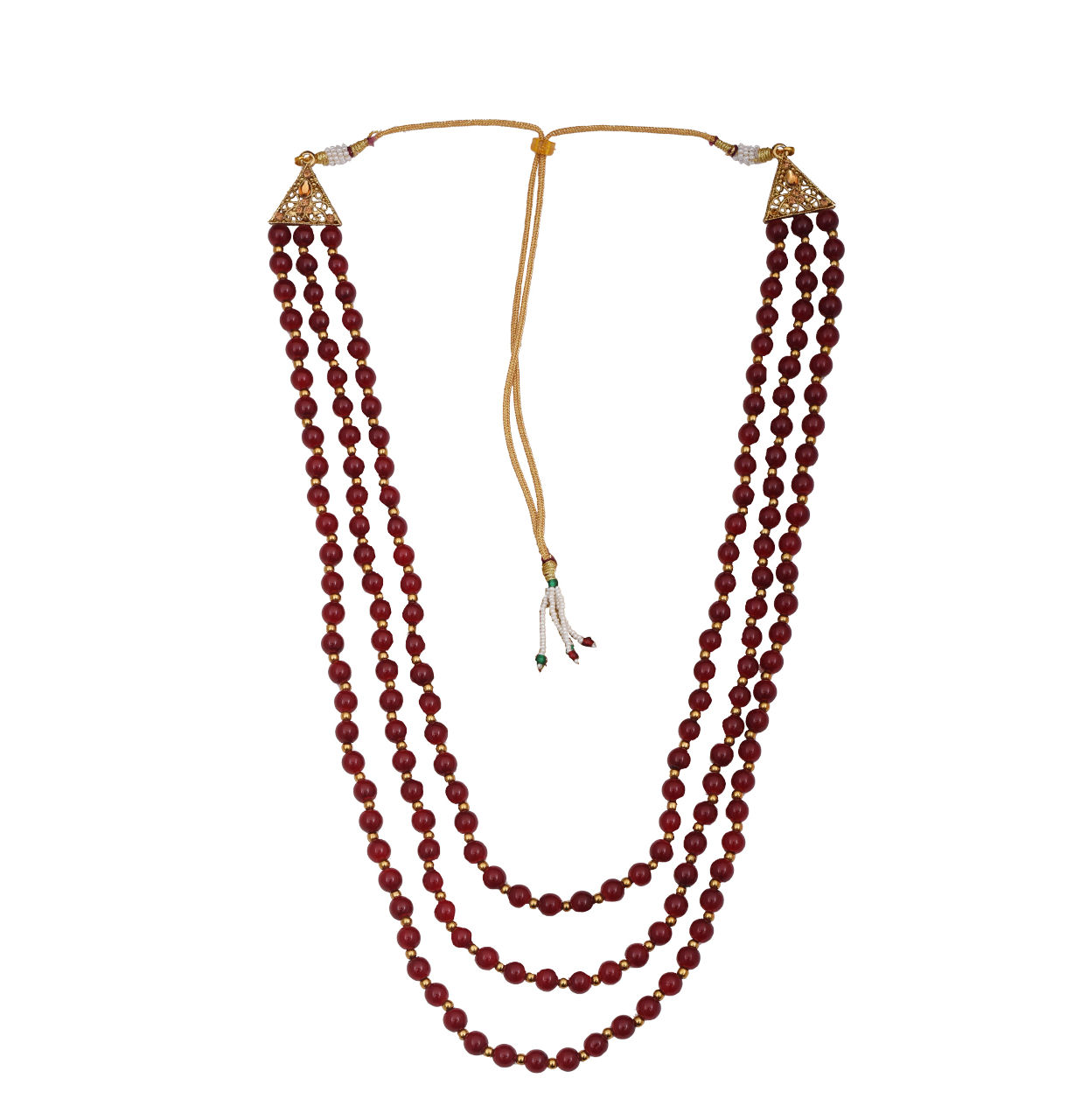 Buy Enchanting Maroon Mala Online in the UK Manyavar Mala for Men