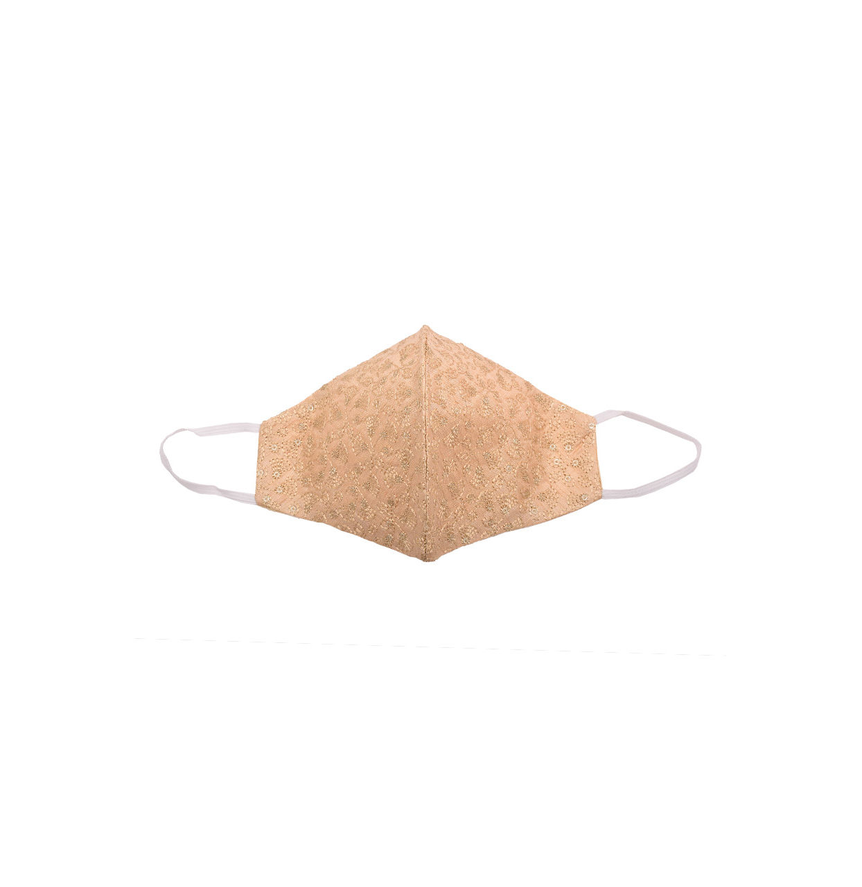 Manyavar Men Embroidered Biscuit Color Mask