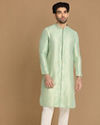 Manyavar Men Subtle Light Green Kurta Pajama