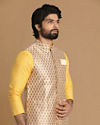 Manyavar Men Sublime Biscuit Shade Jacket