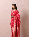 Mohey Women Rani Golden Motif Saree image number 3