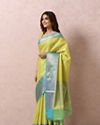 Mohey Women Green Printed Saree image number 3