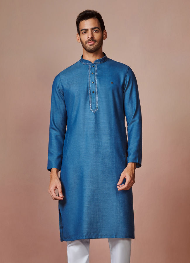 Buy Feroze Plain Kurta Set Online in India @Manyavar - Kurta Pajama for Men