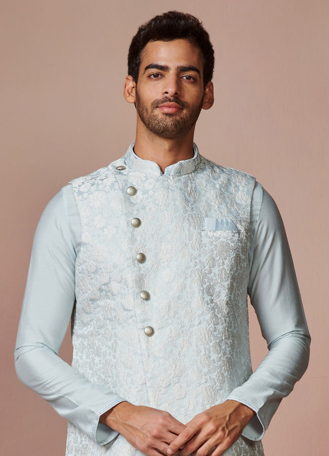 Mens kurta jacket outlet designs